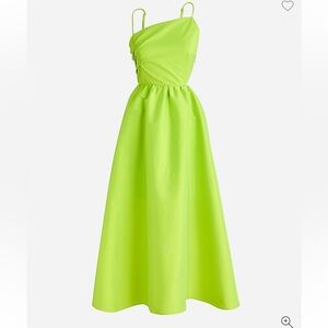 J.CREW Limited-Edition Taffeta Side Cut-out Midi Dress